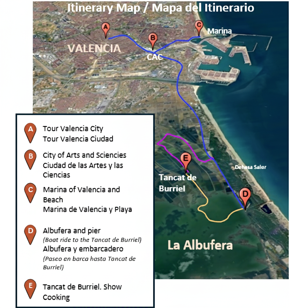 Mapa del Itinerario Special Experience 360